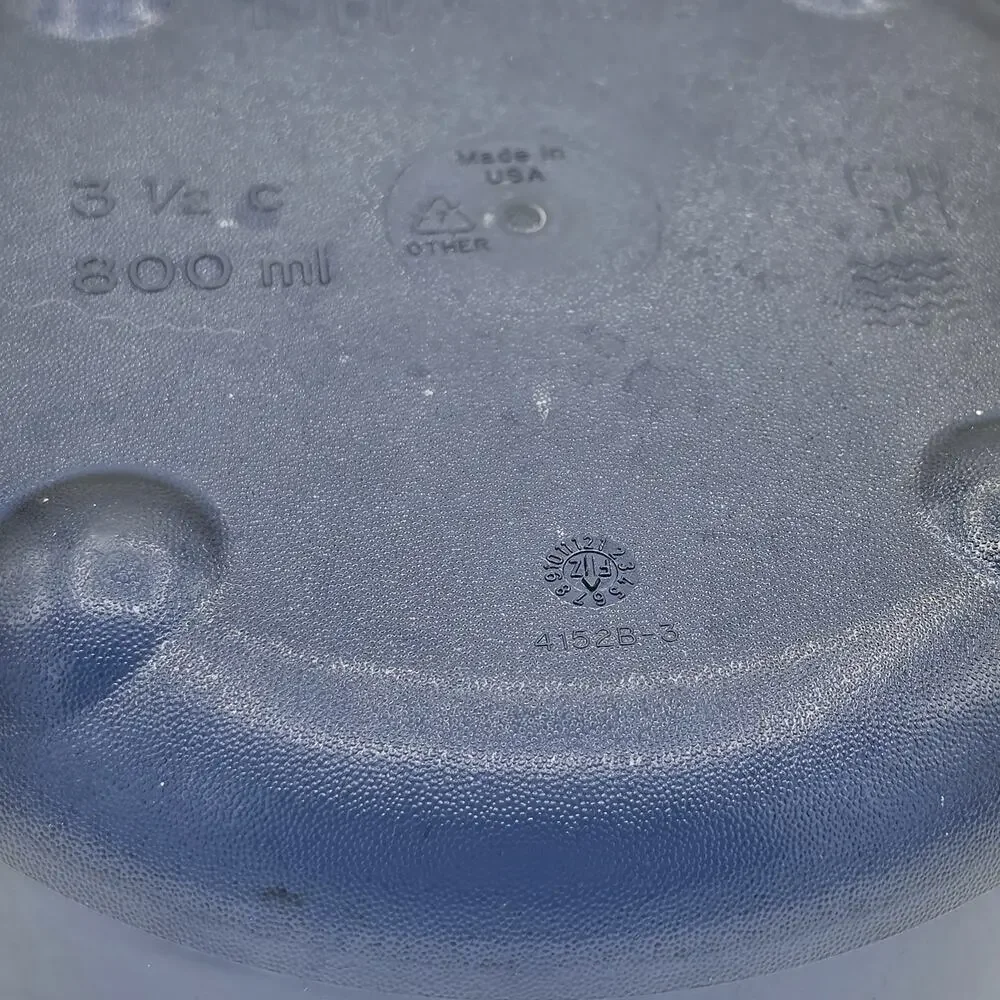 Tupperware Vent N Serve 3pc Small Round Microwave Container Set Indigo Blue